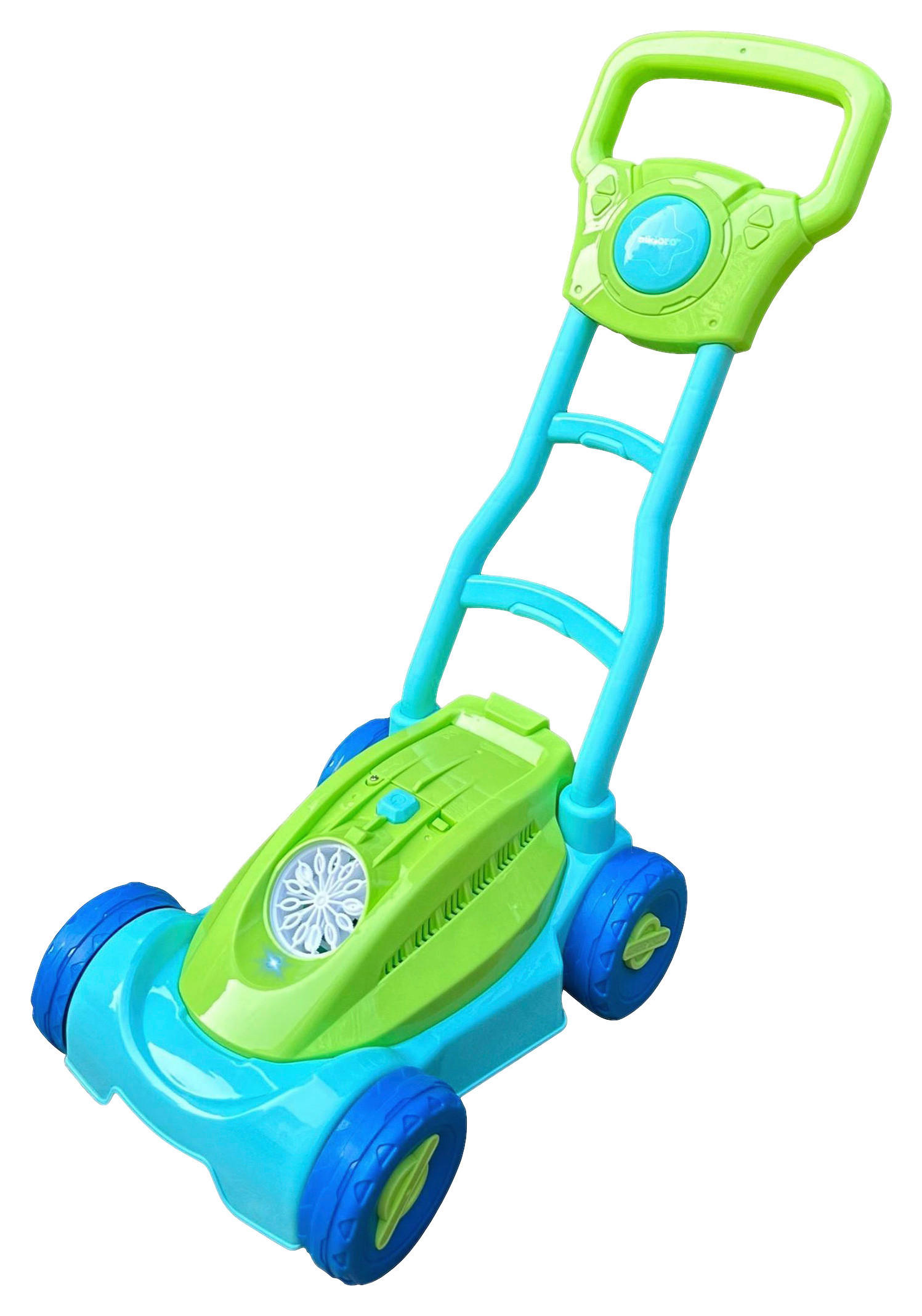 SEIFENBLASEN-KINDERRASENMÄHER Blau, Hellblau, Hellgrün  - Blau/Hellgrün, Basics, Kunststoff (26,5/20,5/48cm)