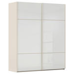 SCHWEBETÜRENSCHRANK 162/223/68 cm 2-türig Weiß, Champagner  - Champagner/Weiß, KONVENTIONELL, Glas/Holzwerkstoff (162/223/68cm) - Novel