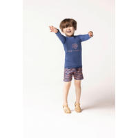 BADEHOSE - Orange/Dunkelblau, Trend, Textil (62/68null)