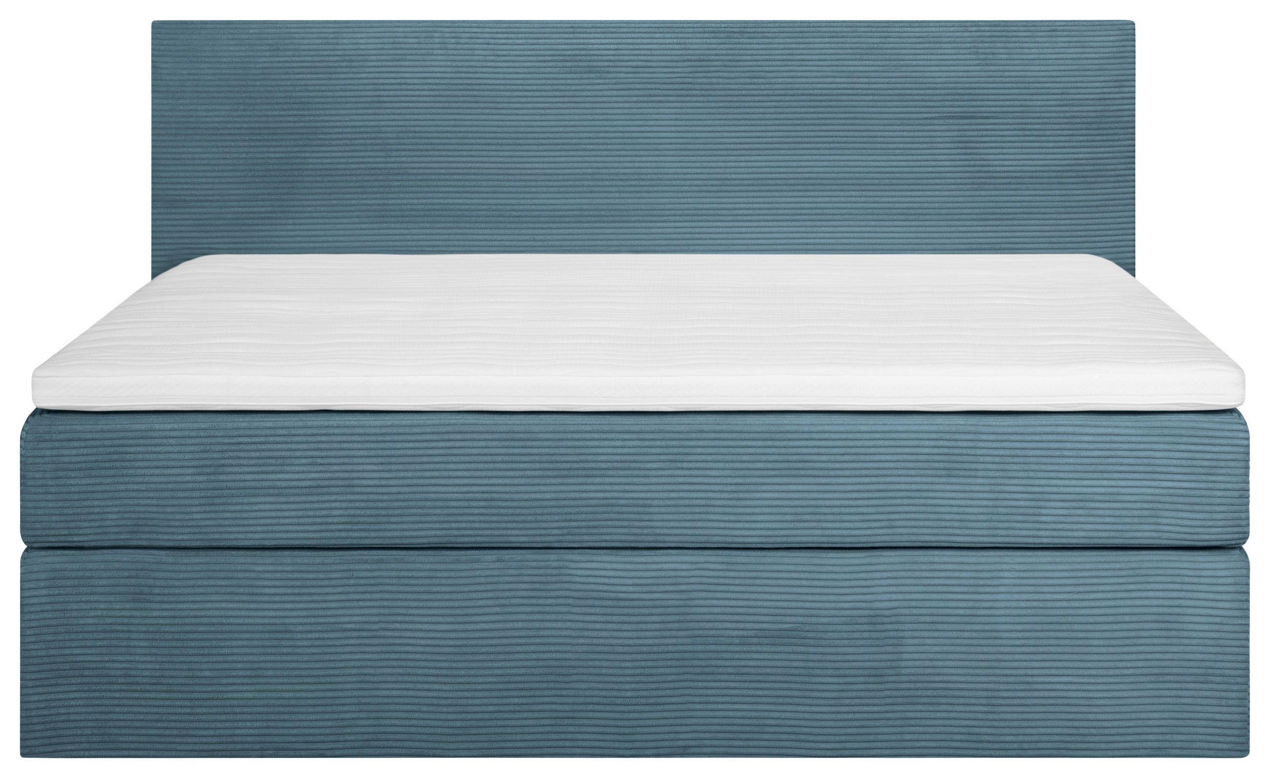 BOXSPRINGBETT 140/200 cm  in Blau  - Blau/Schwarz, Konventionell, Holz/Textil (140/200cm) - Carryhome