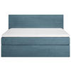 BOXSPRINGBETT 180/200 cm  in Blau  - Blau/Schwarz, KONVENTIONELL, Holz/Textil (180/200cm) - Carryhome
