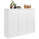 SCHUHSCHRANK Weiß  - Weiß, Design, Holzwerkstoff (144/120/35cm) - Xora