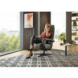 RELAXSESSEL in Leder Graubraun  - Graubraun/Schwarz, Design, Leder/Metall (76/110/86cm) - Dieter Knoll