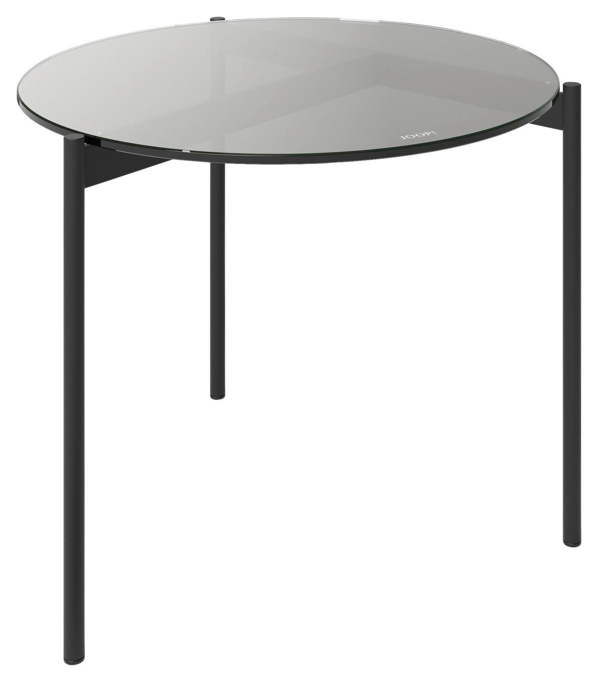 BEISTELLTISCH in Glas 60/60/45 cm  - Anthrazit, Design, Glas/Metall (60/60/45cm) - Joop!
