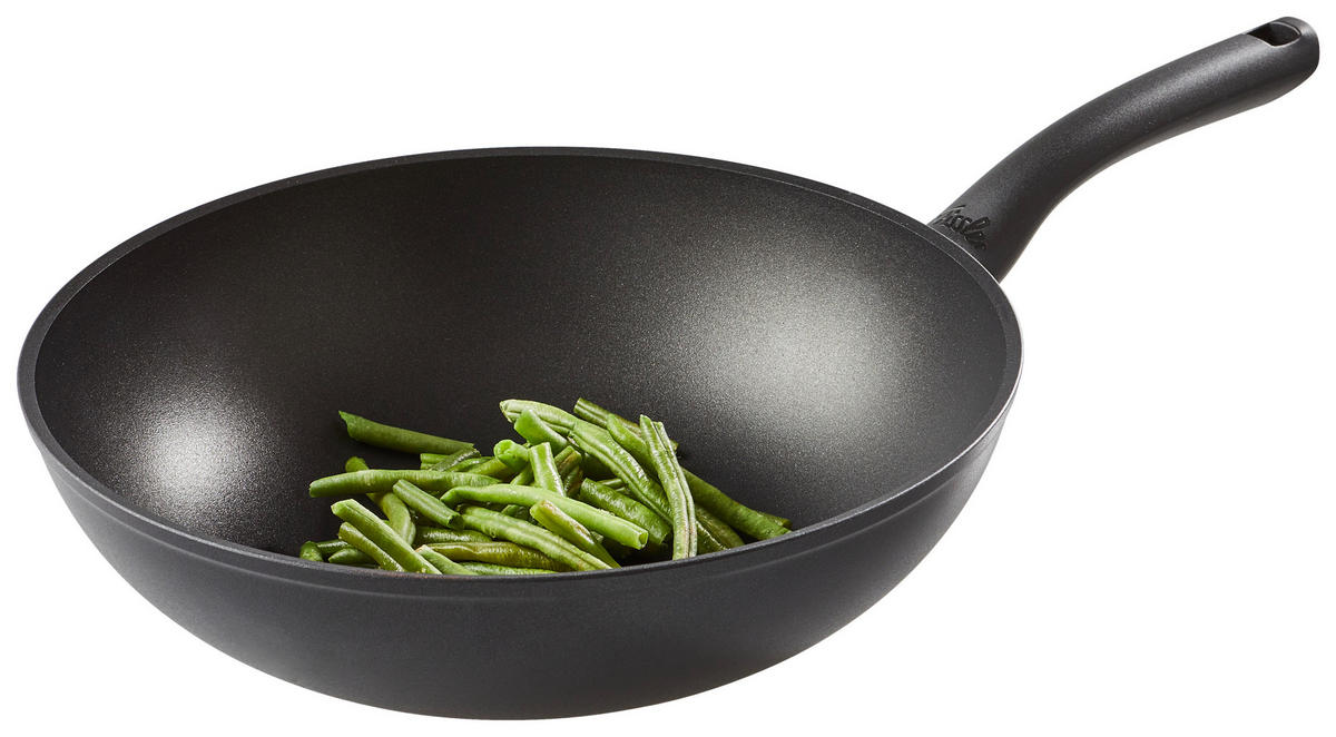 WOKPFANNE CENIT® 28 cm  - Schwarz, Design, Metall (28cm) - Fissler