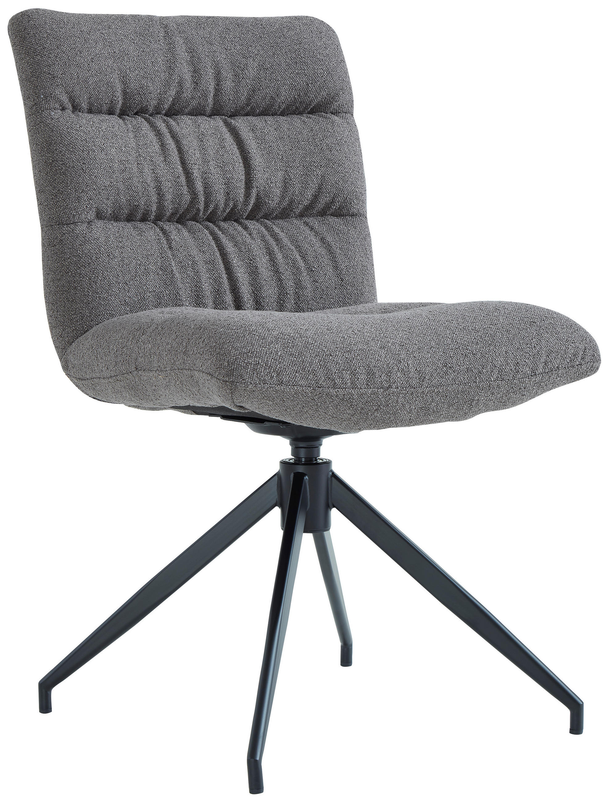 STUHL - Schwarz/Cappuccino, Design, Textil/Metall (51/86/64cm) - Dieter Knoll