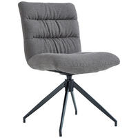 STUHL - Schwarz/Cappuccino, Design, Textil/Metall (51/86/64cm) - Dieter Knoll