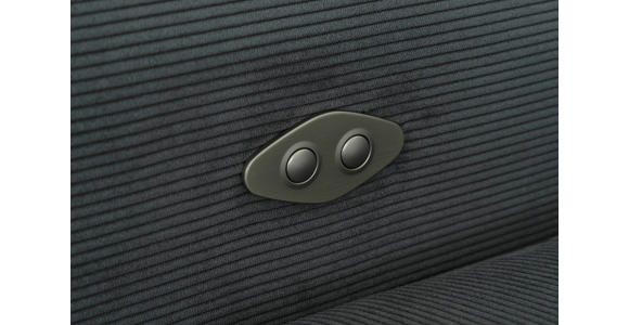 ECKSOFA in Feincord Anthrazit 205/280 cm - Anthrazit/Schwarz, Design, Textil/Metall (205/280cm) - Xora