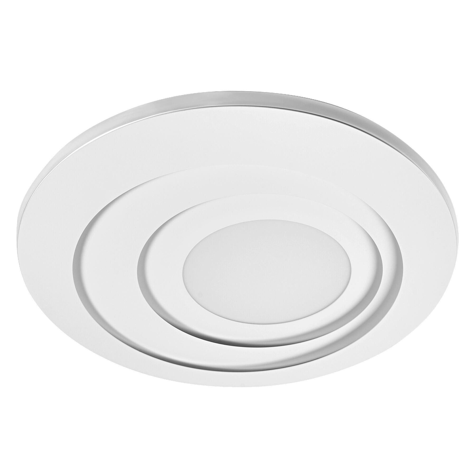 LED-DECKENLEUCHTE Orbis Spiral Round 50,5/6 cm   - Weiß, Design, Kunststoff/Metall (50,5/6cm) - Osram