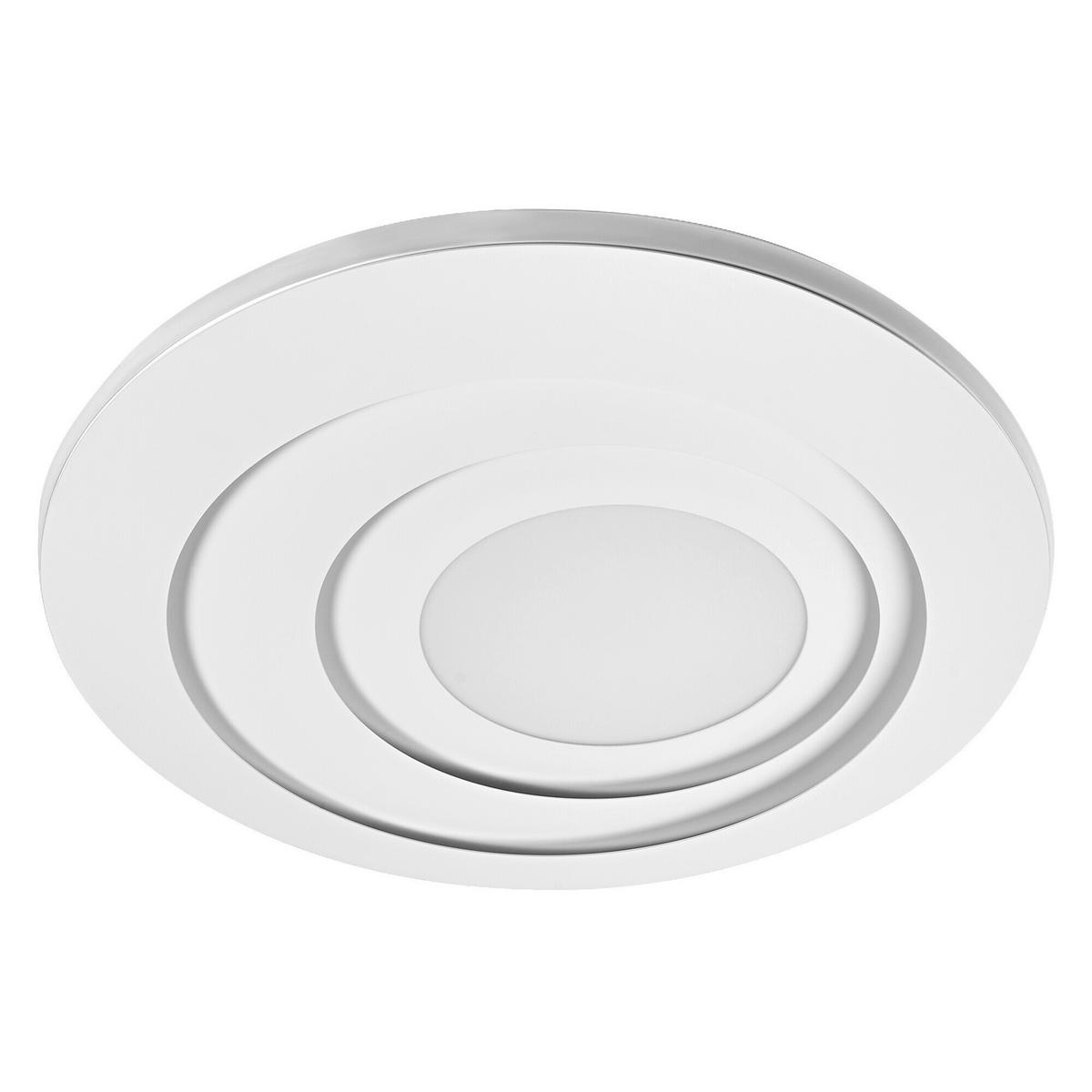 LED-DECKENLEUCHTE Orbis Spiral Round 50,5/6 cm   - Weiß, Design, Kunststoff/Metall (50,5/6cm) - Osram