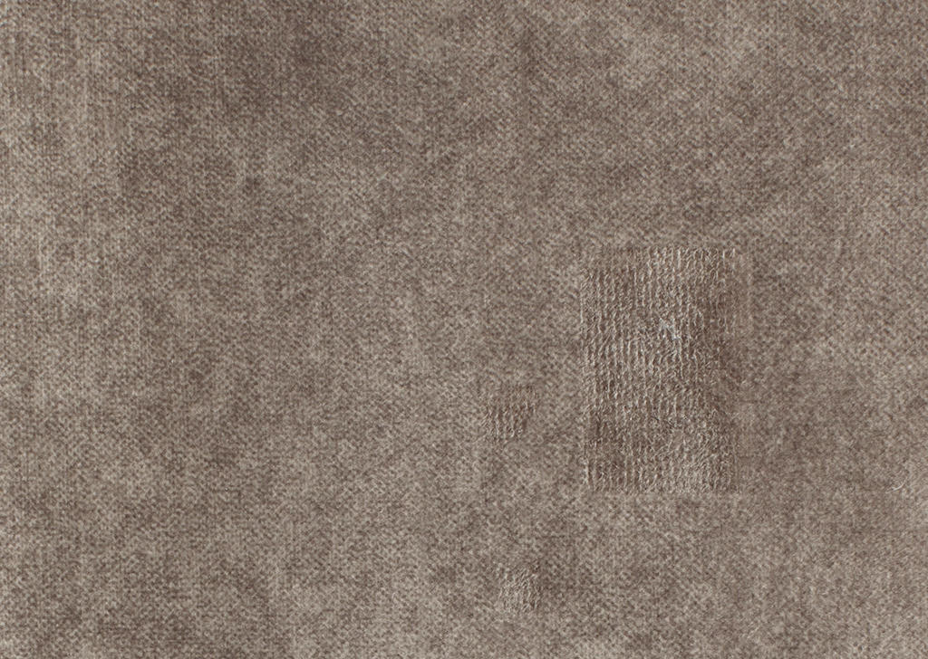 HOCKER Velours Braun  - Schwarz/Braun, Design, Textil/Metall (131/47/71cm) - Stylife
