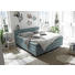 BOXSPRINGBETT 180/200 cm in Blau, Silberfarben - Blau/Silberfarben, Basics, Holzwerkstoff/Kunststoff (180/200cm) - Carryhome BOXSPRINGBETT 180/200 cm in Blau, Silberfarben - Blau/Silberfarben, Basics, Holzwerkstoff/Kunststoff (180/200cm) - Carryhome