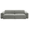 BIGSOFA Chenille Grau  - Schwarz/Grau, Design, Kunststoff/Textil (238/71/101cm) - Pure Home Lifestyle