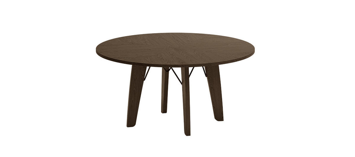 MATBORD i trä 150/150/74 cm   - mocca/ekfärgad, Design, trä (150/150/74cm) - Skovby