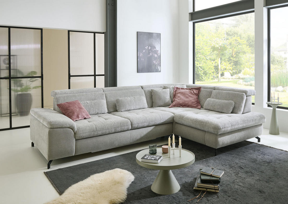 UGAONA GARNITURA siva  - siva/bež, Moderno, tekstil - Beldomo Comfort