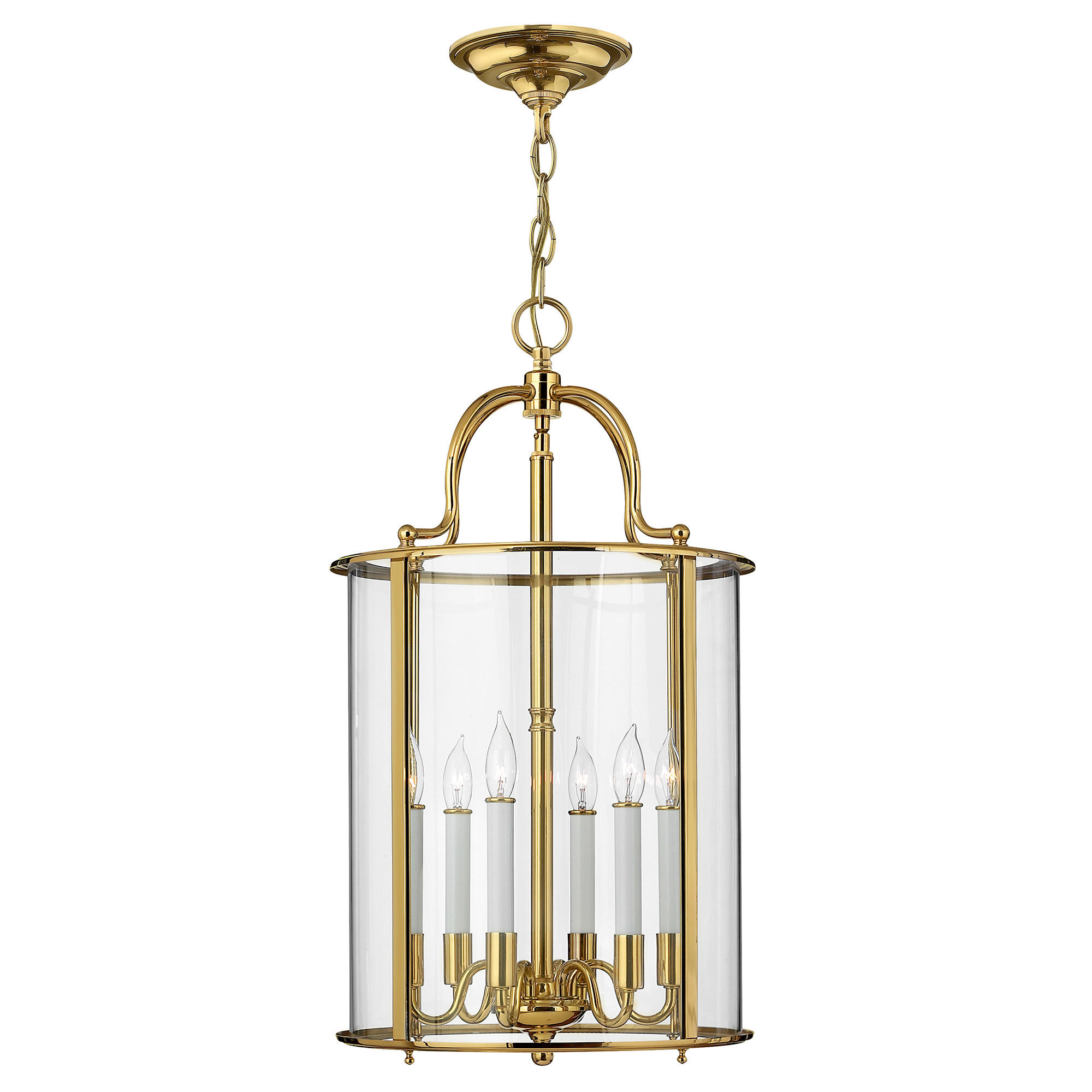 HÄNGELEUCHTE 35.4/74.1 cm    - Messingfarben, Romantik / Landhaus, Glas/Metall (35.4/74.1cm) - Elstead Lighting