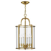 HÄNGELEUCHTE Elstead HK-Gentry 35.4/74.1 cm   - Messingfarben, ROMANTIK / LANDHAUS, Glas/Metall (35.4/74.1cm) - Elstead Lighting