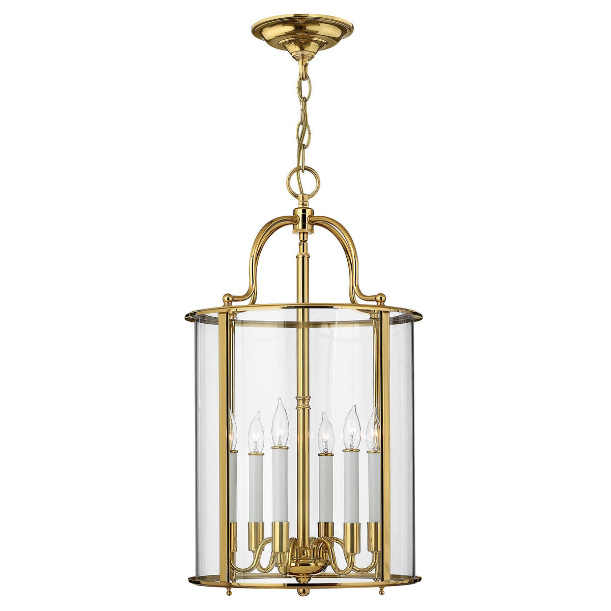 HÄNGELEUCHTE Elstead HK-Gentry 35.4/74.1 cm   - Messingfarben, ROMANTIK / LANDHAUS, Glas/Metall (35.4/74.1cm) - Elstead Lighting