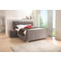 POLSTERBETT Velours 180/200 cm - Chromfarben/Hellgrau, Design, Textil/Metall (180/200cm) - Novel