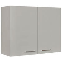 KÜCHENOBERSCHRANK 90/72/35 cm  in Grau  - Edelstahlfarben/Grau, MODERN, Holzwerkstoff (90/72/35cm) - Nobilia