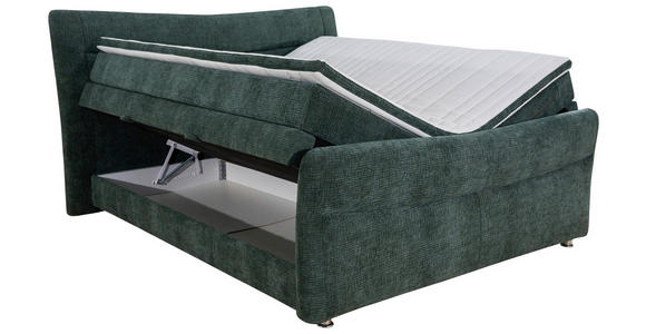 BOXSPRINGBETT 140/200 cm  in Türkis  - Türkis, KONVENTIONELL, Textil/Metall (140/200cm) - Esposa