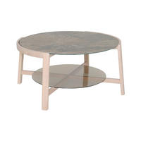 SOFFBORD - vit/ekfärgad, Design, trä/glas (90/90/47cm) - Best Price