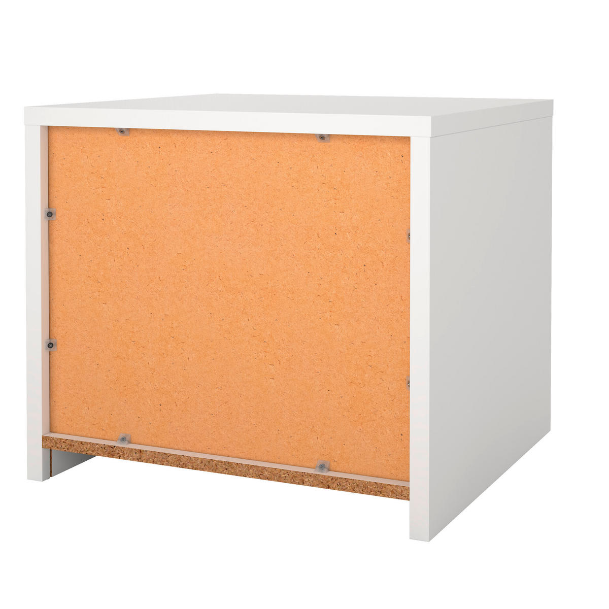 NOČNÍ STOLEK, bílá, 52/45/48 cm - bílá, Konvenční, kompozitní dřevo (52/45/48cm) - Boxxx