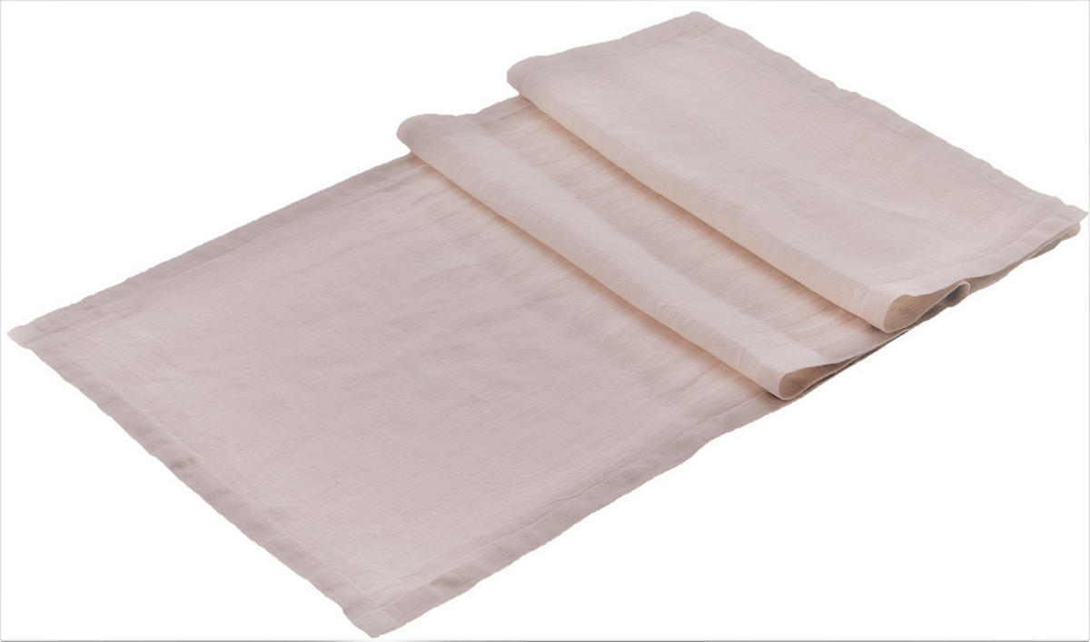 TISCHLÄUFER Lina Textil Rosa 50/140/00 cm  - Rosa, Design, Textil (50/140/00cm) - Dieter Knoll
