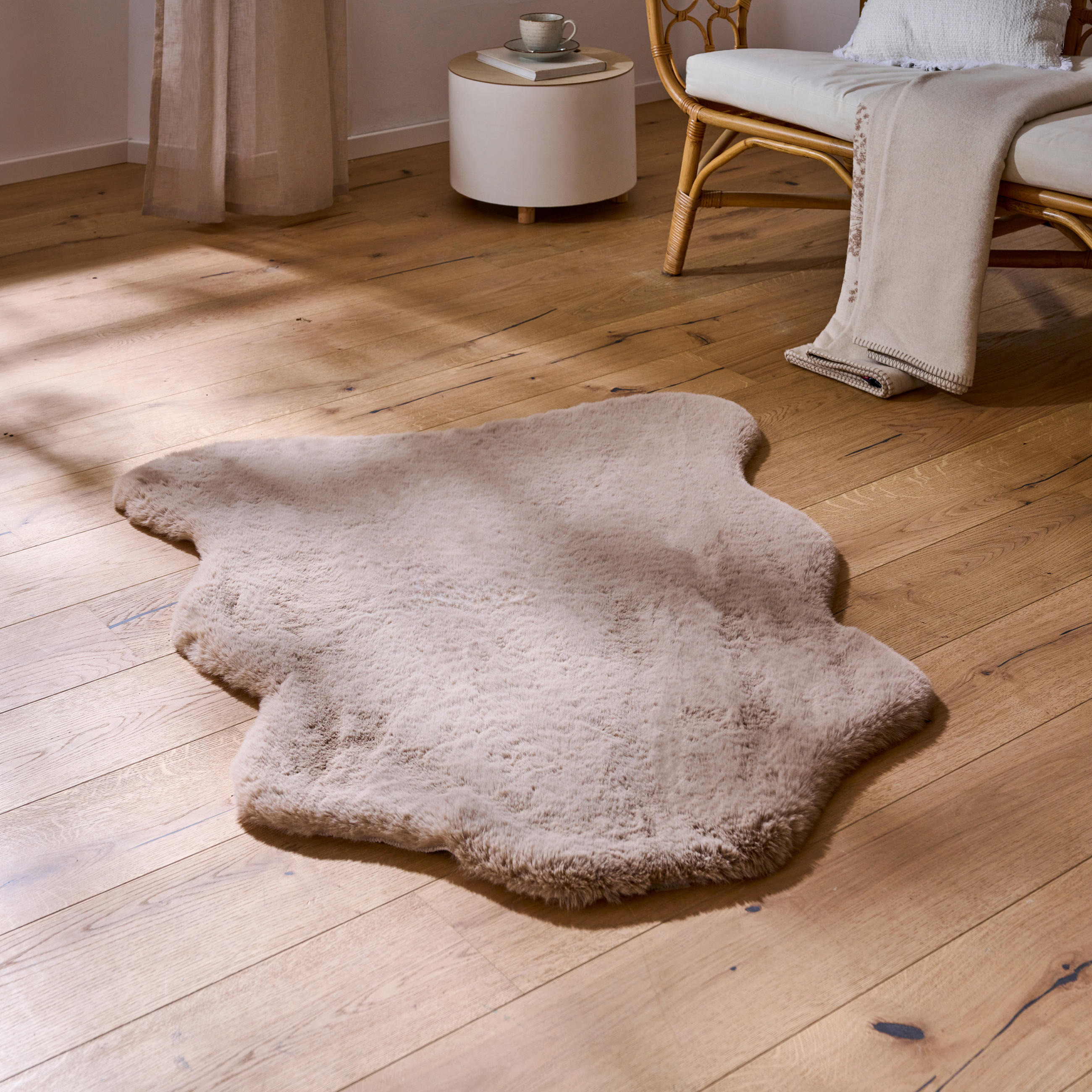 UMJETNO KRZNO 90/110 cm taupe Big Luna - taupe, Trend, tekstil/krzno (90/110cm) - Novel