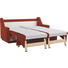 SCHLAFSOFA in Textil Orange - Buchefarben/Orange, KONVENTIONELL, Holz/Textil (184/92/91cm) - Sedda SCHLAFSOFA in Textil Orange - Buchefarben/Orange, KONVENTIONELL, Holz/Textil (184/92/91cm) - Sedda