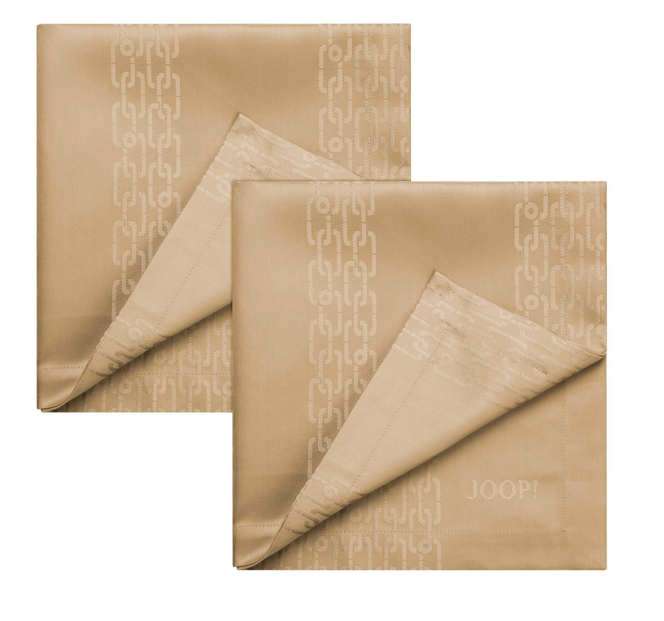 Serviette 2er-Set 50/50 cm   - Goldfarben, Basics, Textil (50/50cm) - Joop!