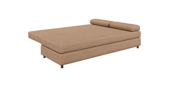 SCHLAFSOFA  mit Stoffauswahl, Rücken echt Jacquard Karamell  - Karamell/Schwarz, Design, Kunststoff/Textil (200/88/87cm) - Xora