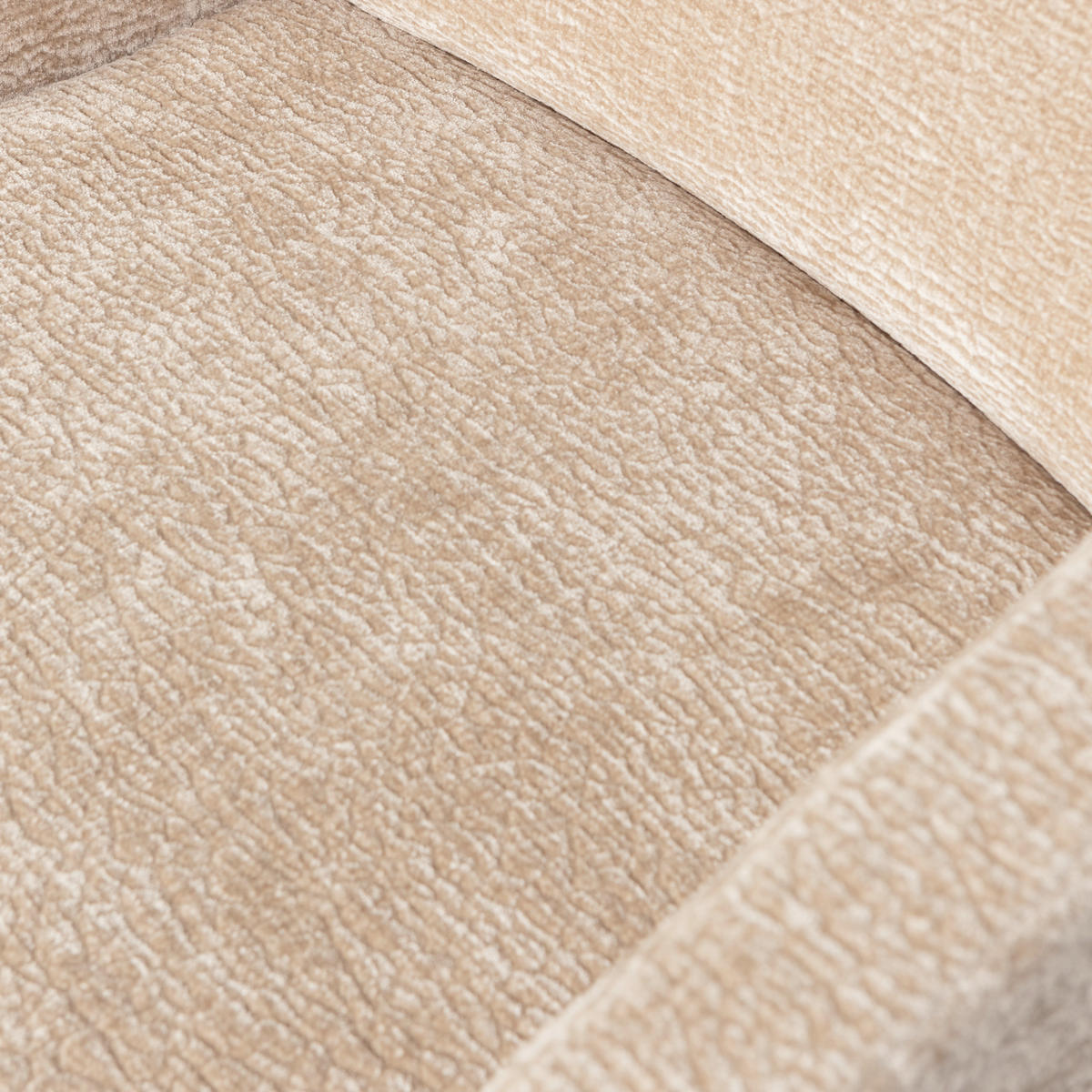 ARMLEHNSTUHL-SET 2 Stück  Chenille  - Sandfarben/Schwarz, MODERN, Textil/Metall (61/82/65cm) - Livetastic