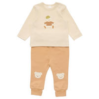 BABYBEKLEIDUNGSSET Bobby & Milla 2-teilig  - Creme/Braun, Basics, Textil (74null) - Patinio