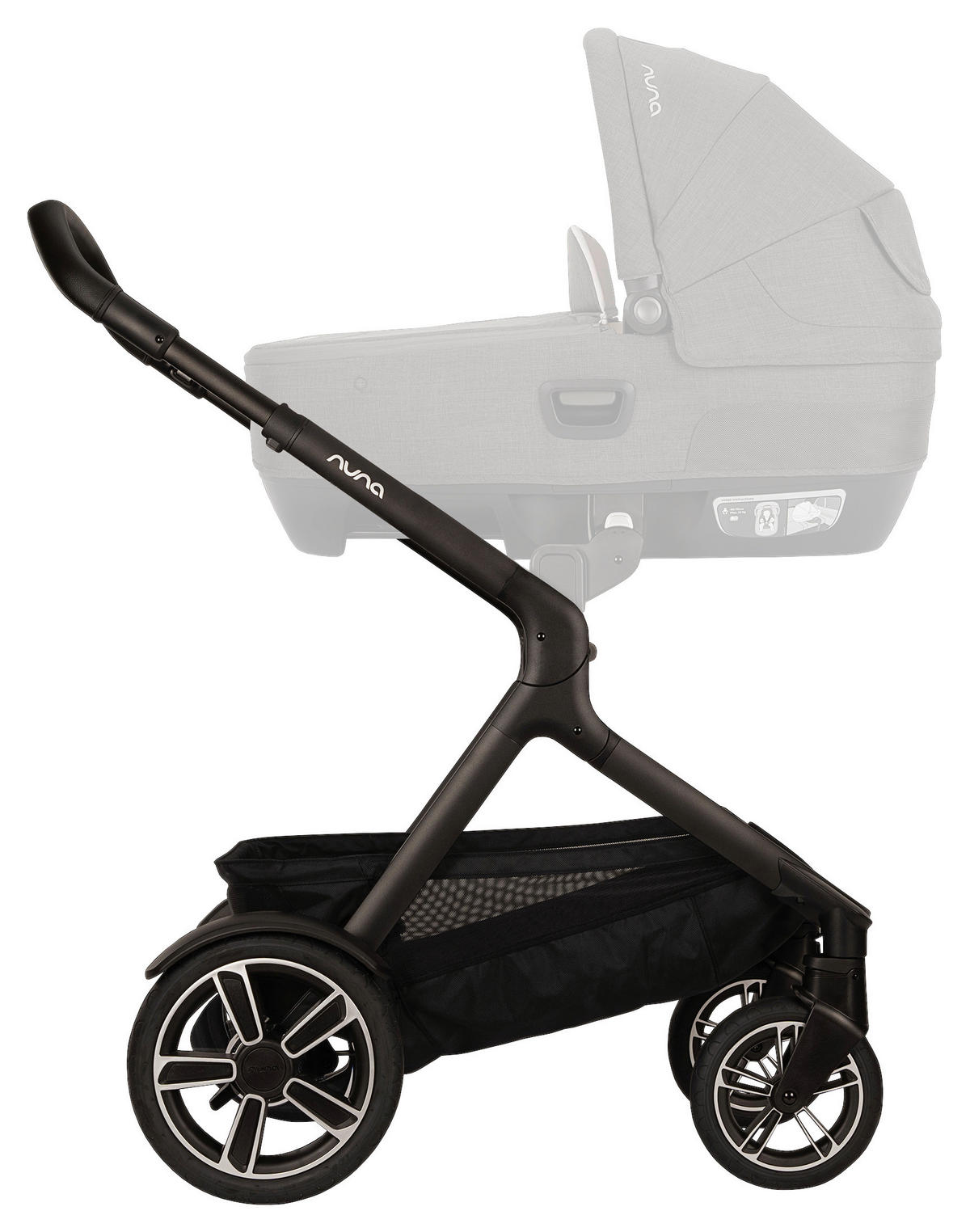 GESCHWISTERWAGEN DEMI NEXT  - Schwarz/Grau, Basics, Textil/Metall (98/62/112cm) - Nuna
