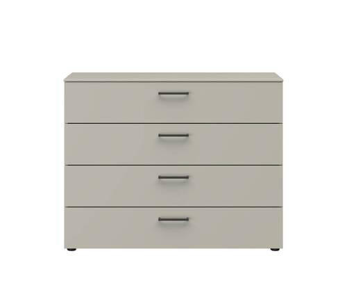KOMMODE Primolar Garda in 100/79/41 cm - Hellgrau/Schwarz, Design, Holzwerkstoff/Kunststoff (100/79/41cm) - Xora