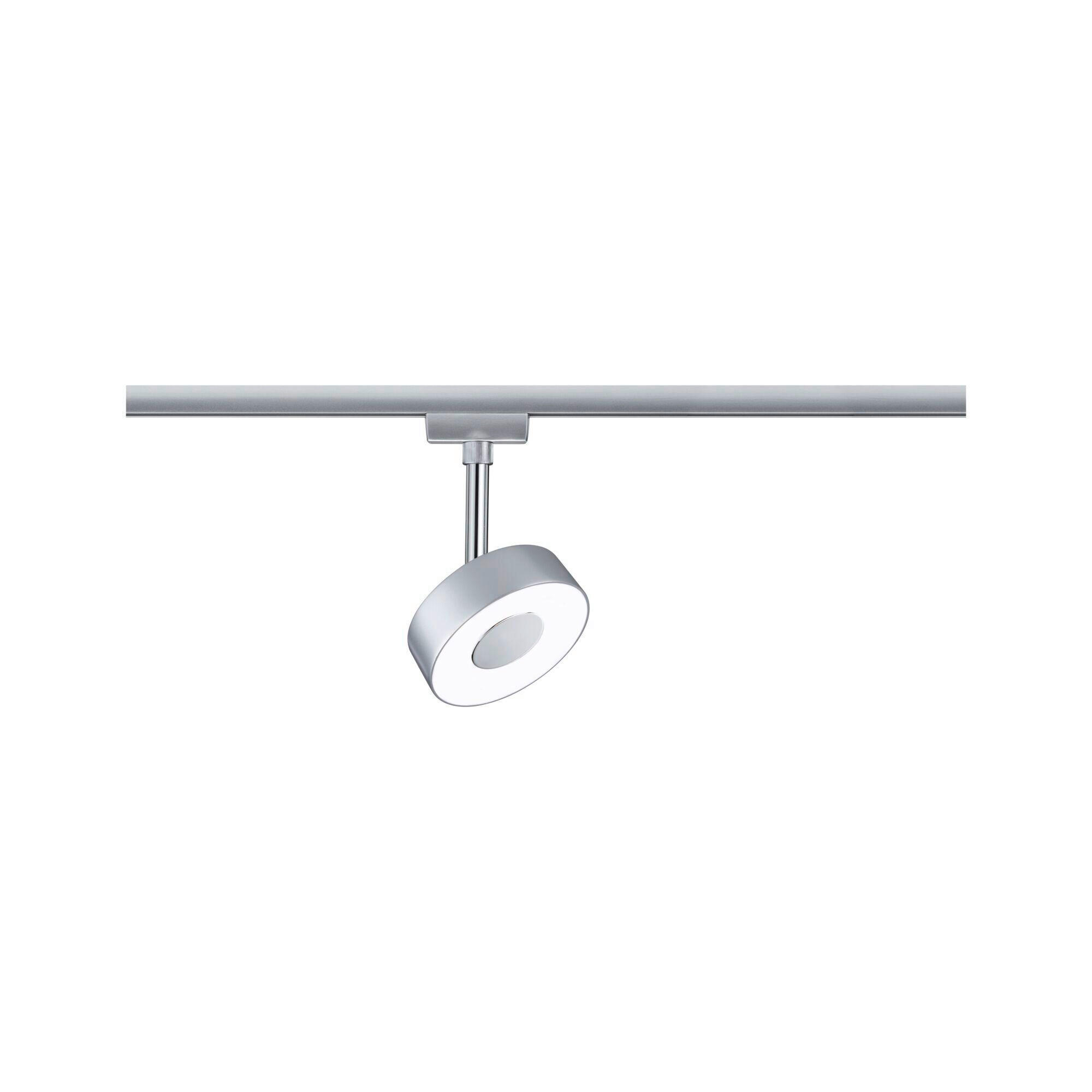 SCHIENENSYSTEM-STRAHLER 96799 9,8/9,8/14,7 cm  - Chromfarben, Basics, Kunststoff/Metall (9,8/9,8/14,7cm) - Paulmann