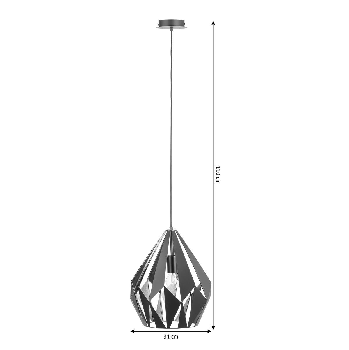 ZÁVĚSNÉ SVÍTIDLO,   - měděné barvy/černá, Konvenční, kov (31kg) - Marama