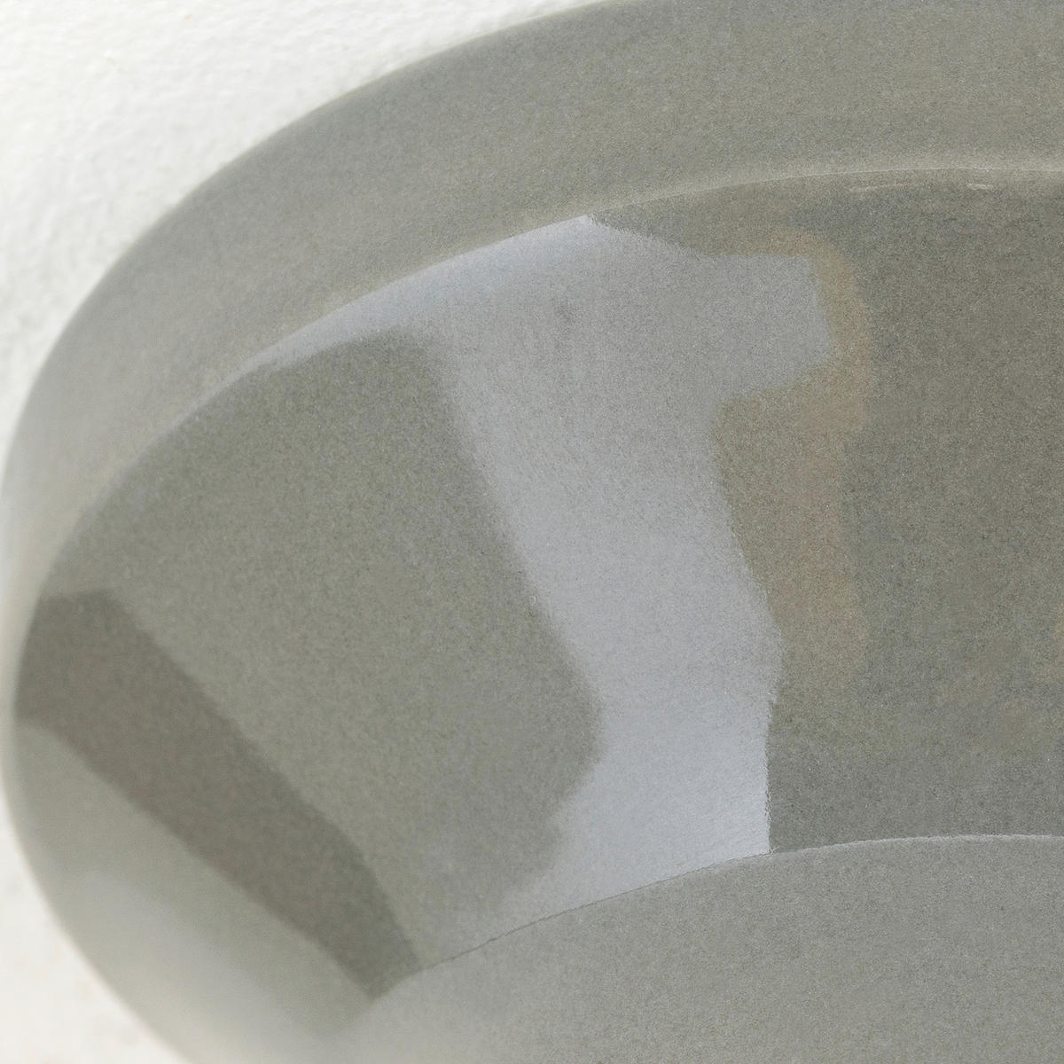 DECKENLEUCHTE Frost 9,5/5,5 cm   - Grau Hochglanz, LIFESTYLE, Keramik (9,5/5,5cm)