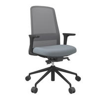 DREHSTUHL Grau, Schwarz, Pastellblau  - Pastellblau/Schwarz, MODERN, Kunststoff/Textil (70/103-115/70cm)
