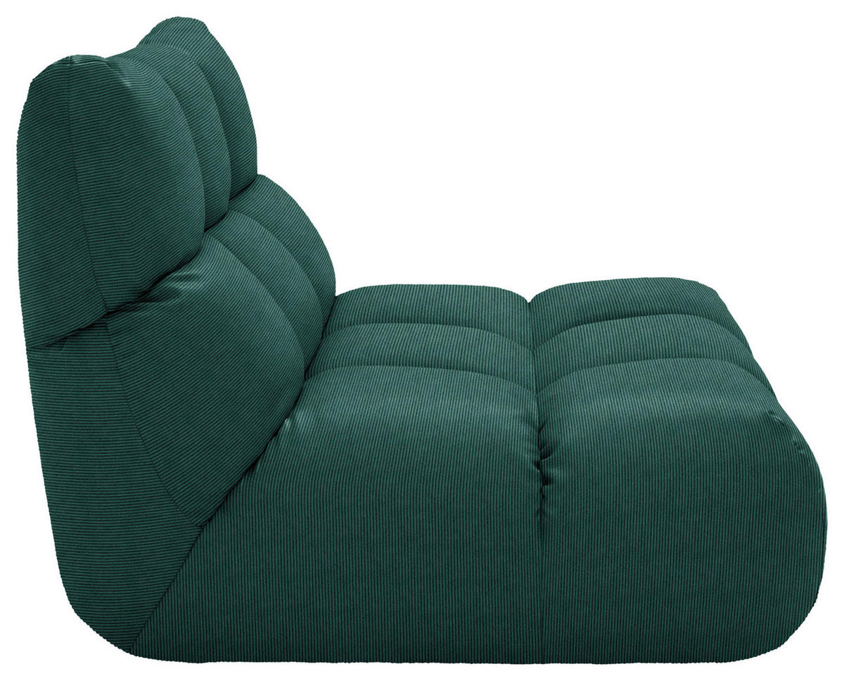 SESSEL Feincord Grün  - Schwarz/Grün, Design, Kunststoff/Textil (112/85/108cm) - Pure Home Lifestyle