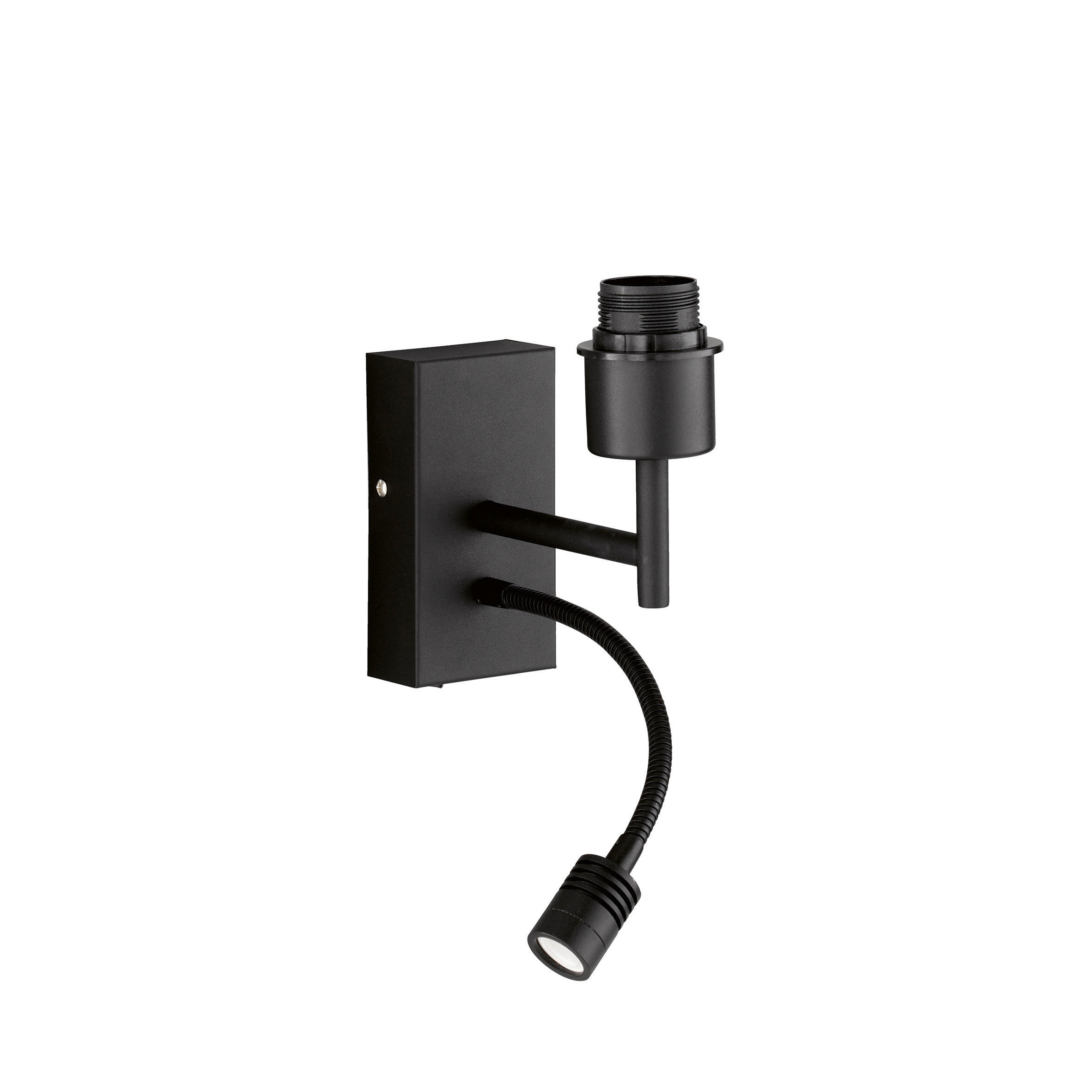 VÄGGLAMPA Modular M 28/7/16,5 cm   - svart, Basics, metall (28/7/16,5cm) - Fischer & Honsel