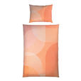BETTWÄSCHE TANJA Satin 140/200 cm  - Aprikose, Design, Textil (140/200cm) - Novel