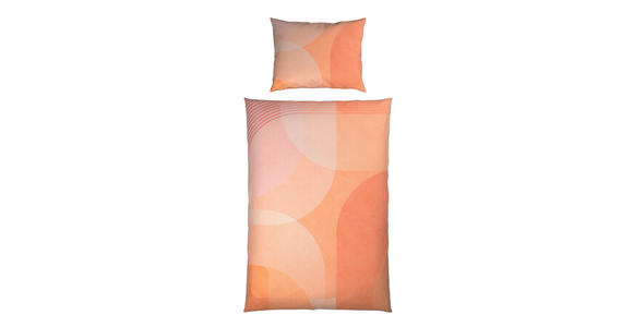 BETTWÄSCHE TANJA Satin 140/200 cm  - Aprikose, Design, Textil (140/200cm) - Novel