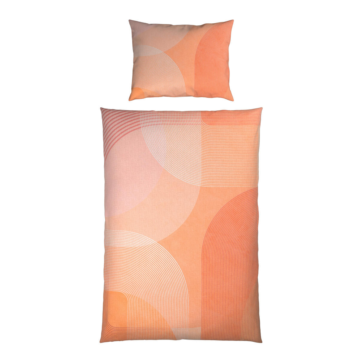 BETTWÄSCHE TANJA Satin 140/200 cm  - Aprikose, Design, Textil (140/200cm) - Novel