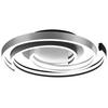 LED-DECKENLEUCHTE  50/9 cm    - Schwarz/Alufarben, Design, Metall (50/9cm) - Trio Leuchten