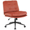 DREHSTUHL Mikrofaser Rot  - Rot/Schwarz, MODERN, Holz/Kunststoff (66/90/98/76cm) - MID.YOU