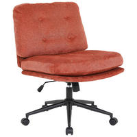 DREHSTUHL Mikrofaser Rot  - Rot/Schwarz, MODERN, Holz/Kunststoff (66/90/98/76cm) - MID.YOU