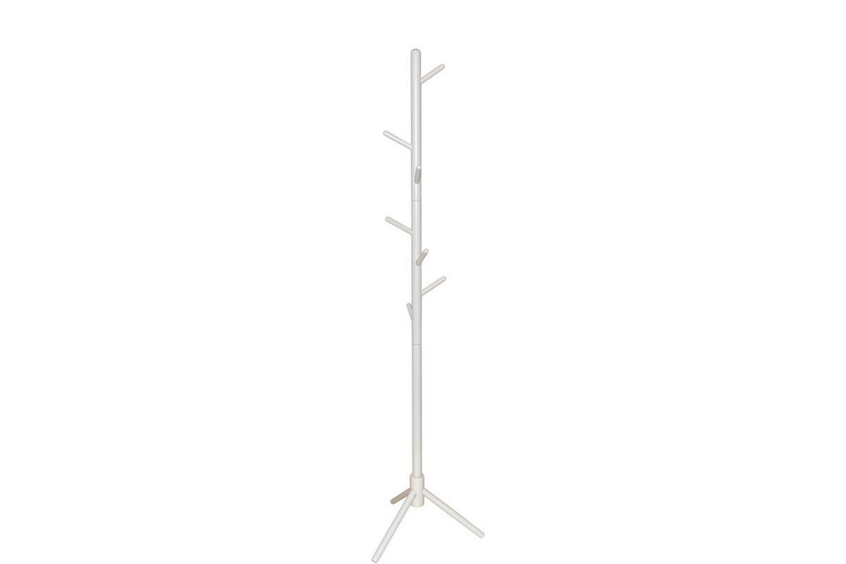 GARDEROBENSTÄNDER in Weiß   - Weiß, Design, Holz (45/45/174cm) - MID.YOU