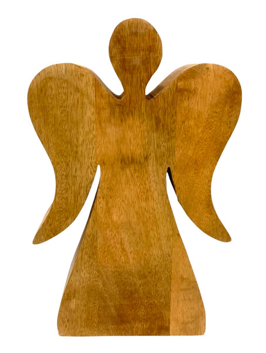 DEKOENGEL  - Braun, LIFESTYLE, Holz (37/59,5/10cm) - X-Mas